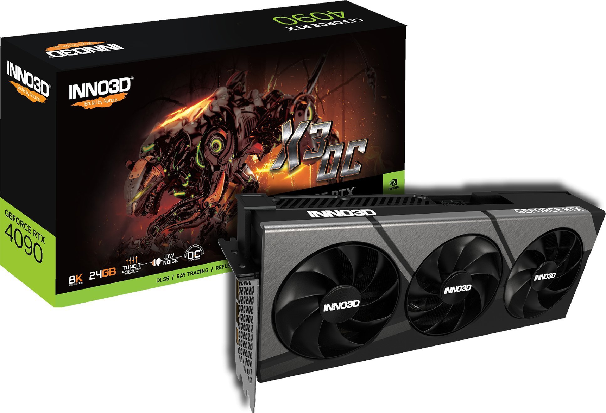 Placă grafică Inno3D GeForce RTX 4090 X3 OC 24GB GDDR6X (N40903-246XX-18332989)