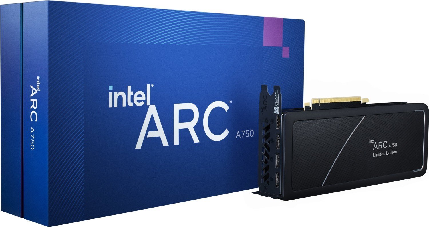 Placă grafică Intel Arc A750 Ediție limitată de 8 GB GDDR6 (21P02J00BA)