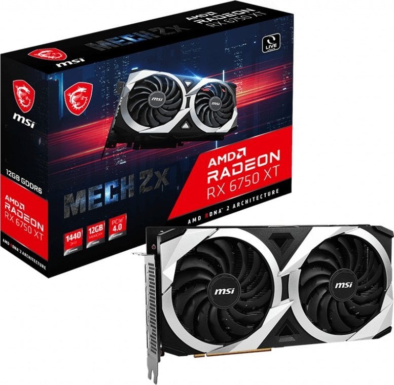 Placă grafică MSI Radeon RX 6750 XT Mech 2X 12GB GDDR6