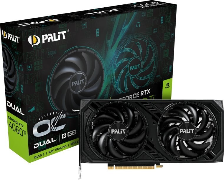 Placă grafică Palit GeForce RTX 4060 Ti Dual OC 8GB GDDR6 (NE6406TT19P1-1060D)