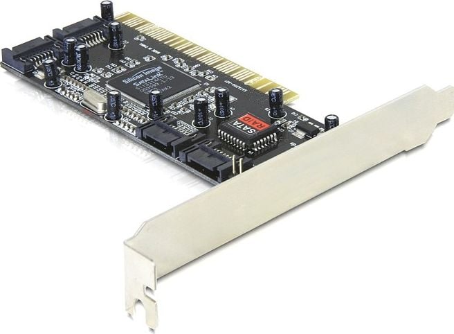 Placa PCI Controler SATA, 4 porturi cu Raid, Delock - 70154