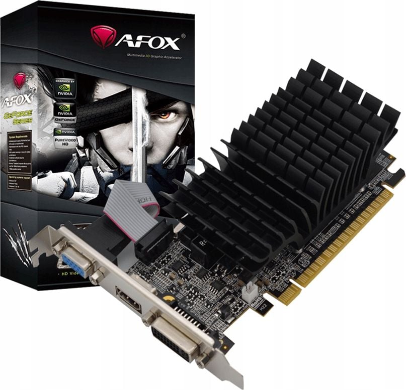 Placi video - Placa video AFOX AF210-1024D2LG2 GeForce GT210, 1GB , DDR2 , VGA + HDMI + DVI, 64-bit
