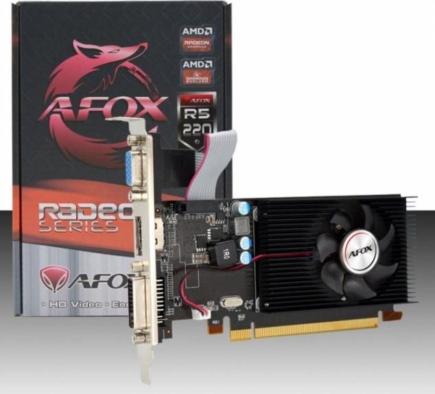 Placa video AFOX Radeon R5 220 AFR5220-2048D3L5 , 2GB , DDR3 , 64 bit , VGA , DVI , HDMI