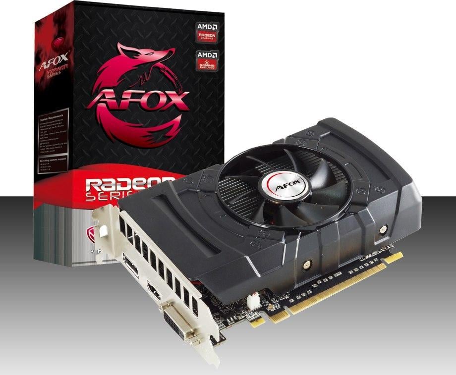 Placa video AFOX Radeon RX 550 (AFRX550-4096D5H4) , 4GB , GDDR5 , 128 bit , DVI , HDMI , DP , ATX Single Fan