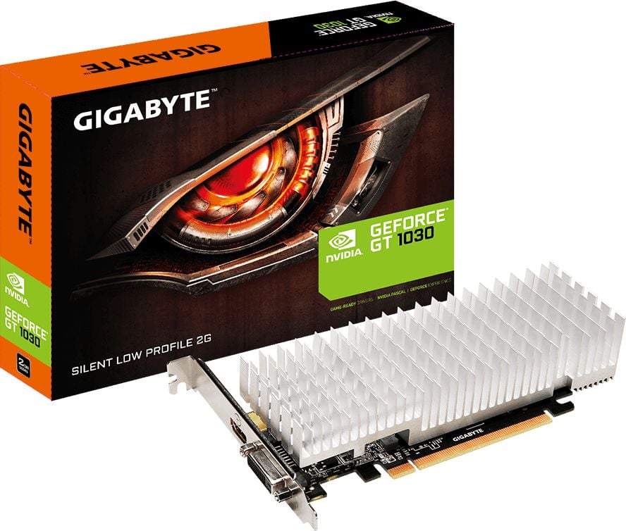 Placa video Gigabyte GeForce GT 1030 Silent Low Profile 2GB GDDR5 (GV-N1030SL-2GL)