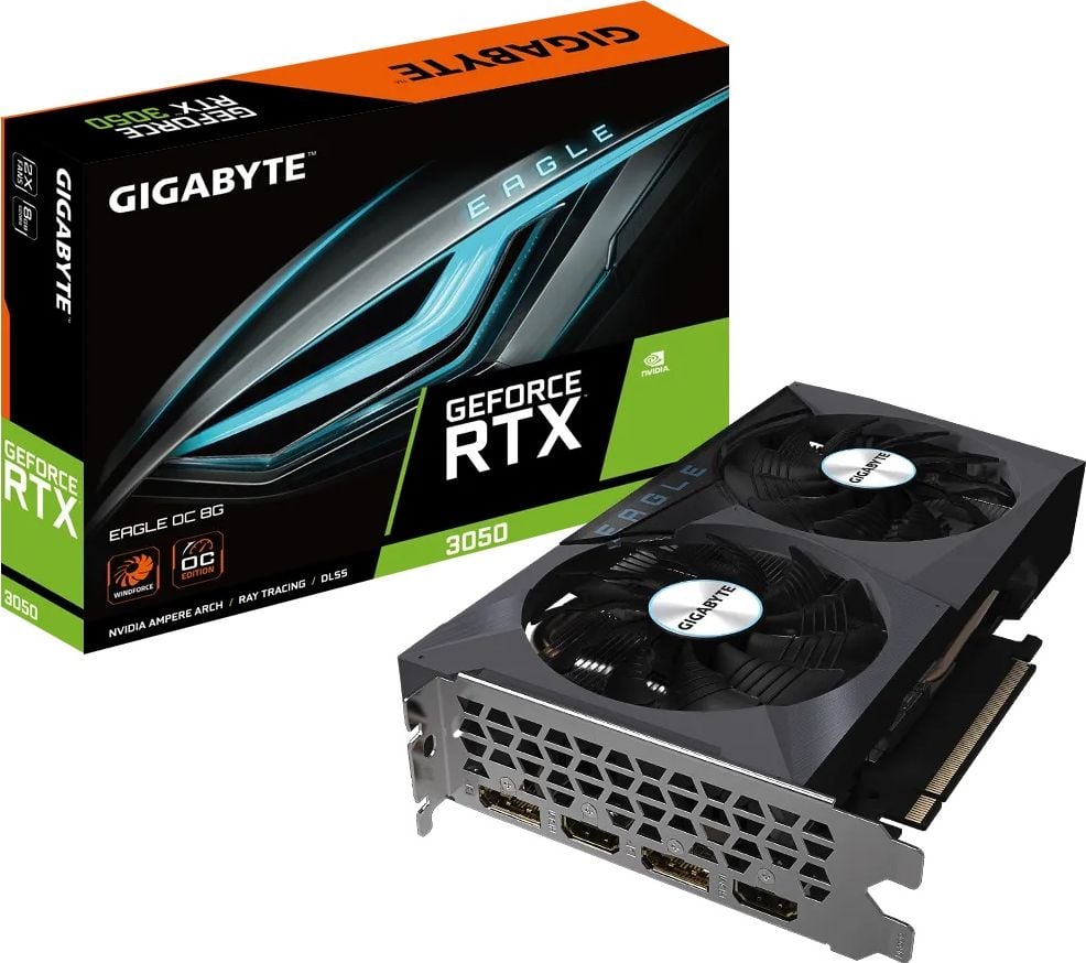 Placa video Gigabyte GeForce® RTX™ 3050 EAGLE OC, 8GB GDDR6, 128-bit