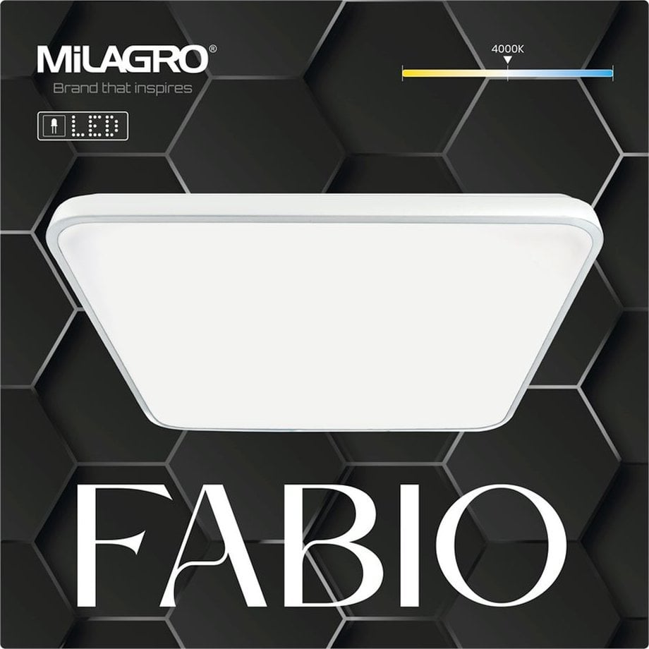 Plafoniera Milagro Plafon FABIO WHITE 35W
