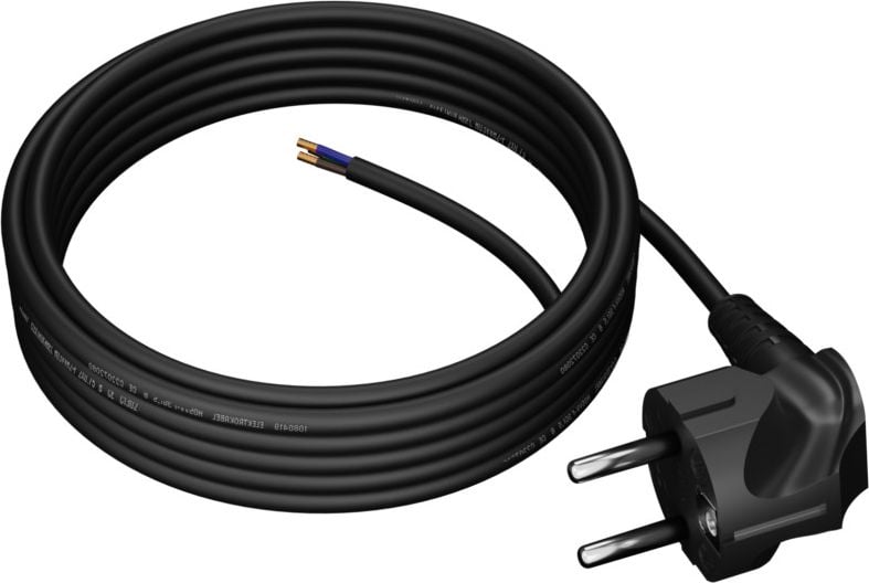 Cablu de conectare Plastrol 3×0,75 mm² cu mufă Uni-schucko unghiulară 5m (W-97162)