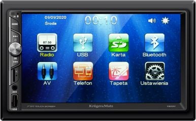 Radio, CD, DVD player auto - Player auto 2 DIN 4X40W Kruger&Matz, Bluetooth, FM/AM, USB, AUX, KM2007