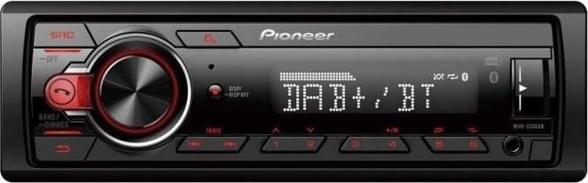 Radio, CD, DVD player auto - Player auto Pioneer MVH-330DAB, 4x50W, Bluetooth, DAB/DAB+, USB, Aux, Android