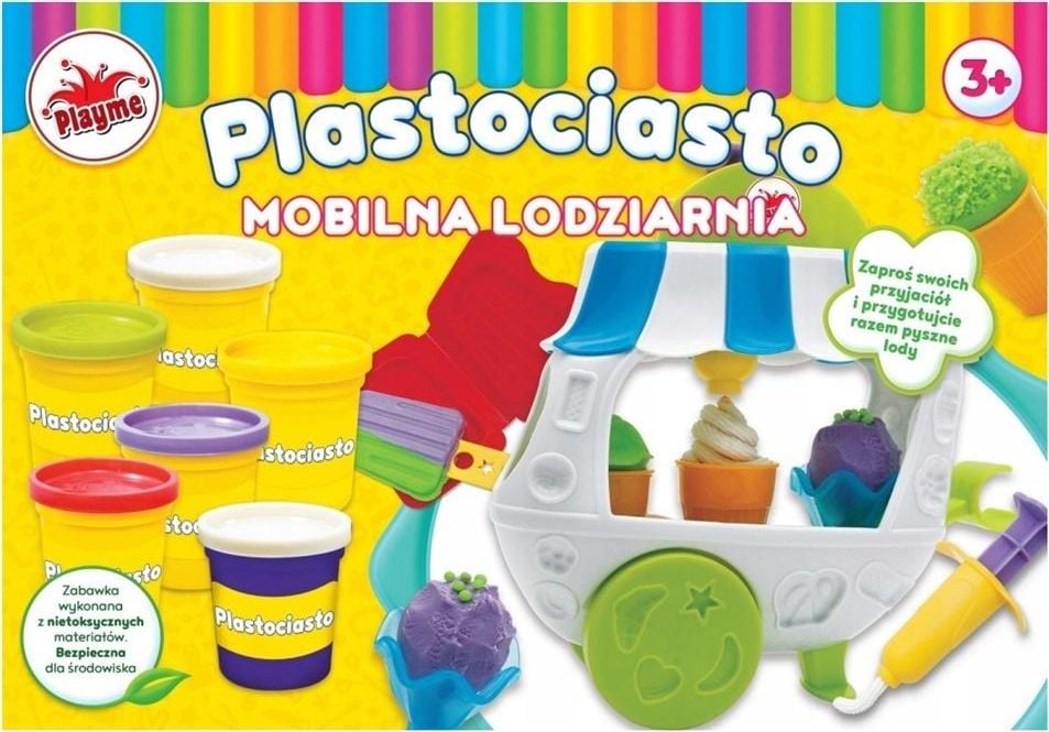 Set creativ Playme, Masina de inghetata de plastelina, Multicolor