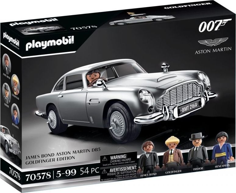 Playmobil James Bond Aston Martin DB5 - Ediția Goldfinger (70578)