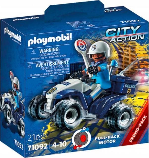 Playmobil PLAYMOBIL 71092 Jucărie de construcție cu patru viteze de poliție