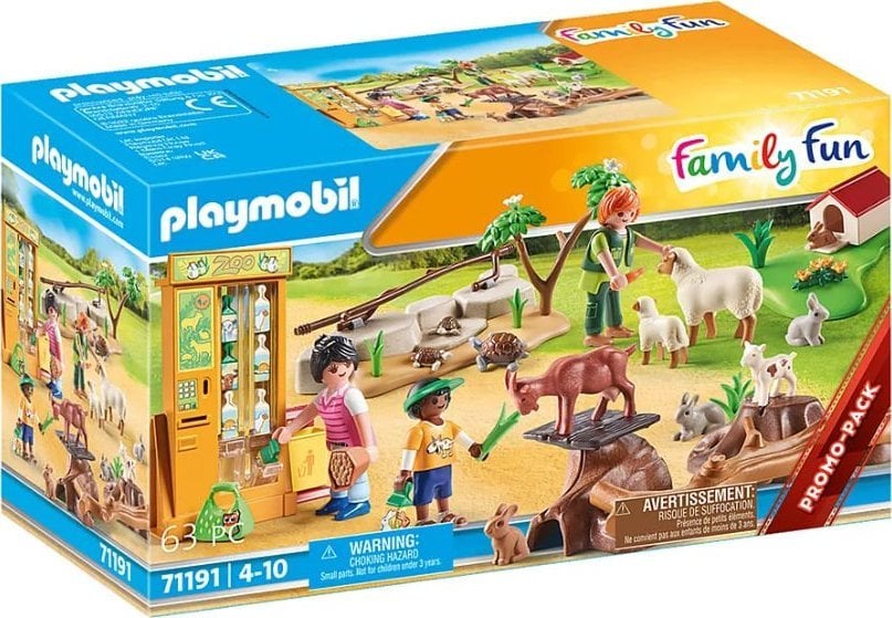 Playmobil PLAYMOBIL 71191 Jucărie de construcție a grădinii zoologice pentru distracție în familie