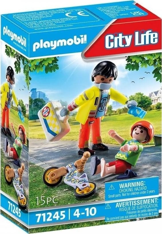 Playmobil Playmobil Paramedic cu pacient 71245