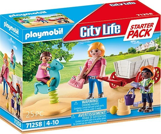 Playmobil Playmobil Starter Pack Babysitter cu cărucior 71258