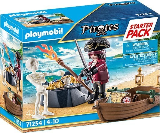 Playmobil Playmobil Starter Pack Pirat cu barcă 71254