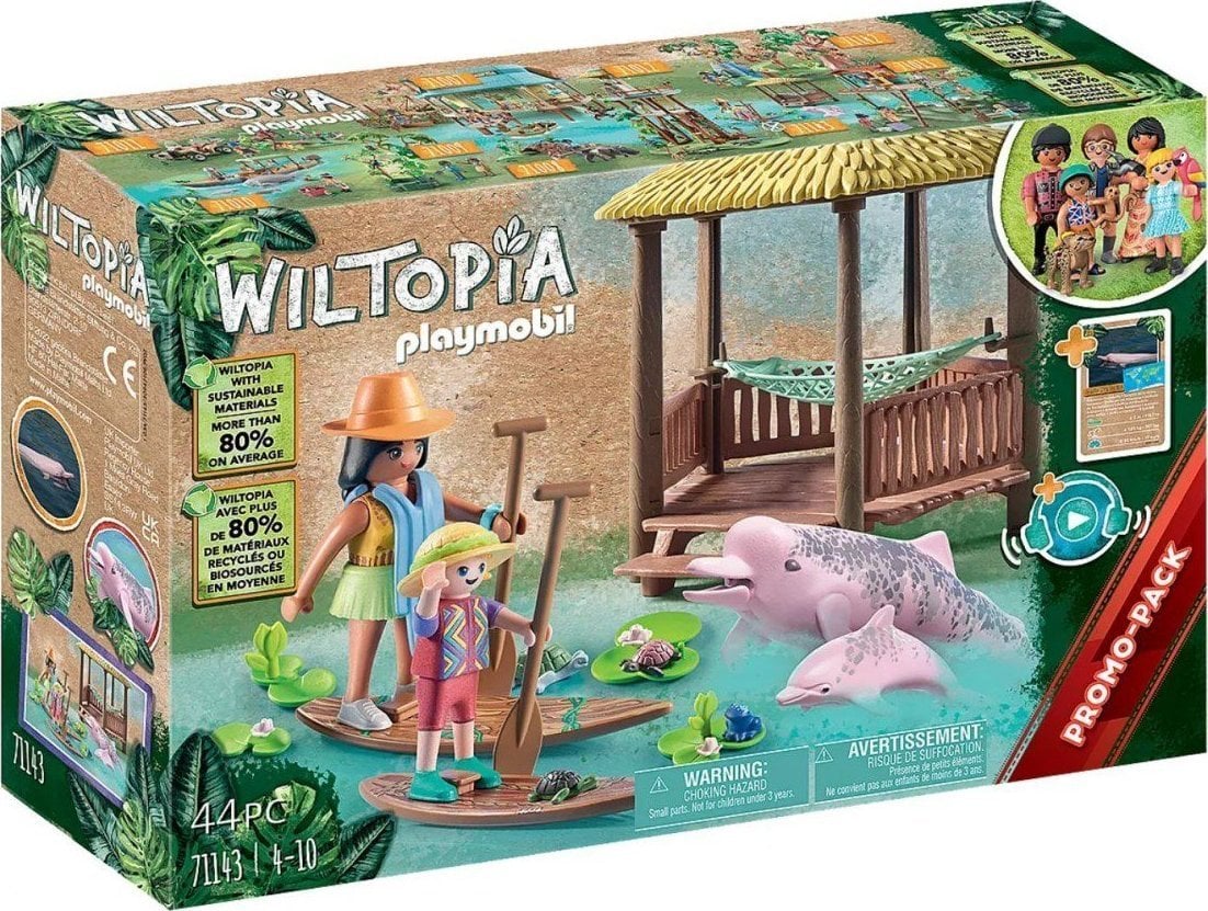Playmobil Playmobil Wiltopia - Expediție cu delfini de râu 71143