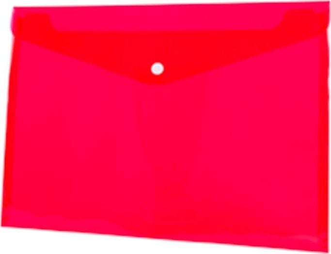 Plic Tetis A4 PP cu roșu snap (12 buc) BT611-C