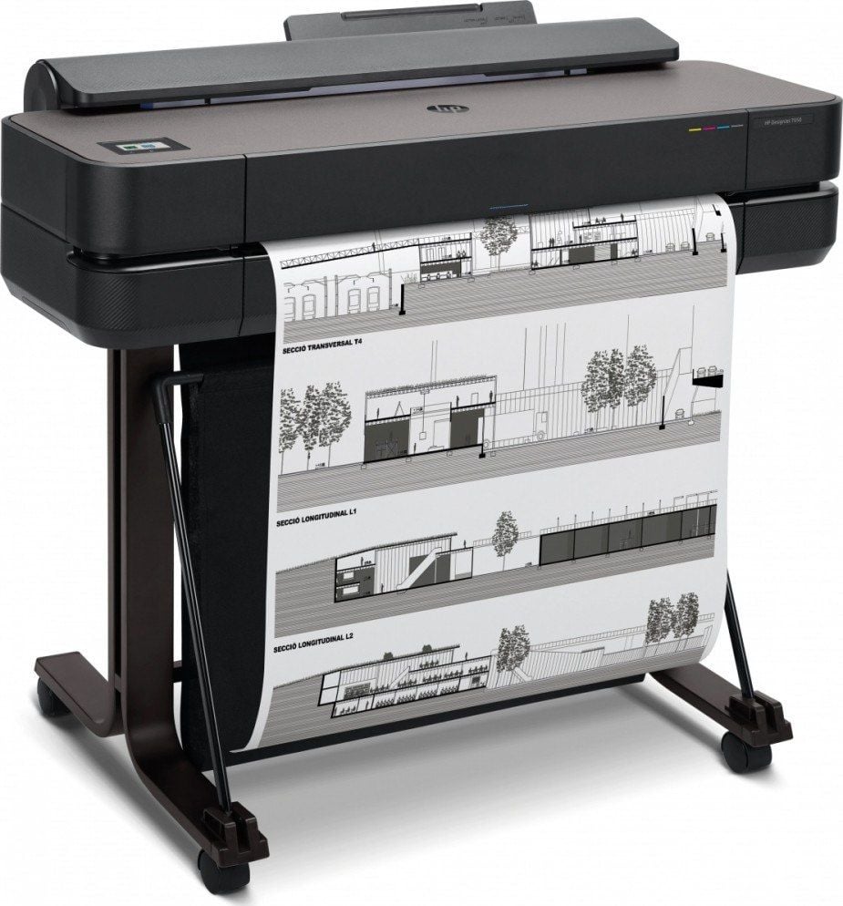 Imprimante de format mare - Plotter HP DesignJet T650 24-in Printer, Wireless, Retea, A1