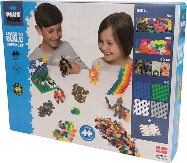 PlusPlus Blocks Plus Plus Mini Basic Neon Super Set 1200 el.