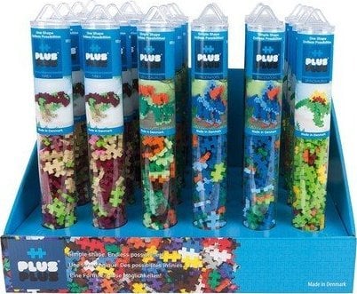 PlusPlus PLUS PLUS DISPLAY TUBE MIX DINOZAUR -24 TUBE