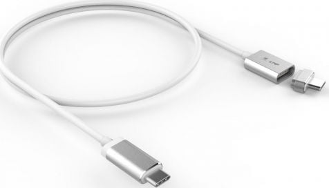 PML MAGNETIC DE SIGURANȚĂ 3 m de cablu | C-USB - USB-C | argint