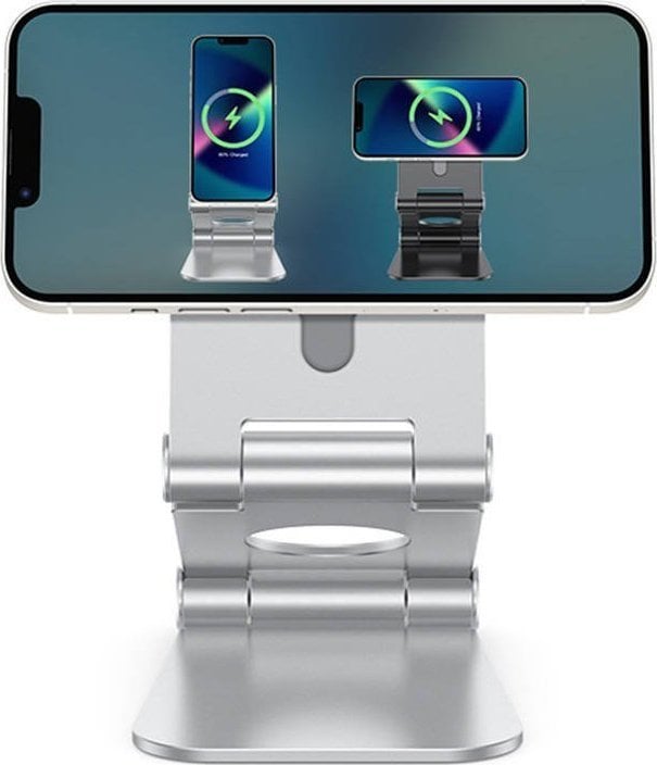 Suport Omoton Suport telefon cu suport pentru încărcător pentru iPhone 12 Omoton MS02 (argintiu)