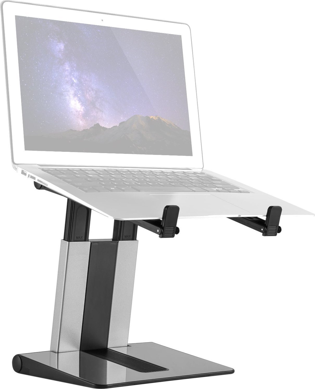 Podstawka pod laptopa Mozos MOZOS LS4-ALU podstawka pod laptopa aluminiowa srebrna