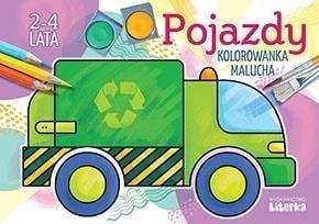 Vehicule - carte de colorat pentru un copil mic de 2-4 ani