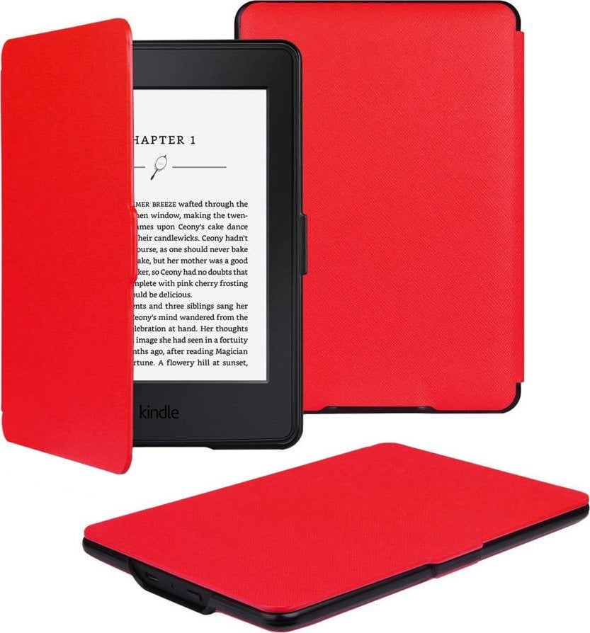 Accesorii eBook Reader - Husă cu curea Nillkin pentru Kindle Paperwhite 1/2/3 (roșu)