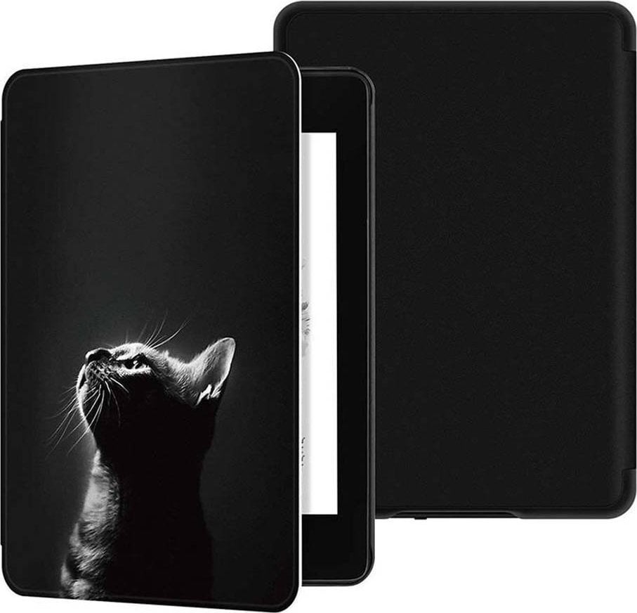 Strado Graphic Case Husă inteligentă pentru Kindle 10 2019 (Moon Cat)