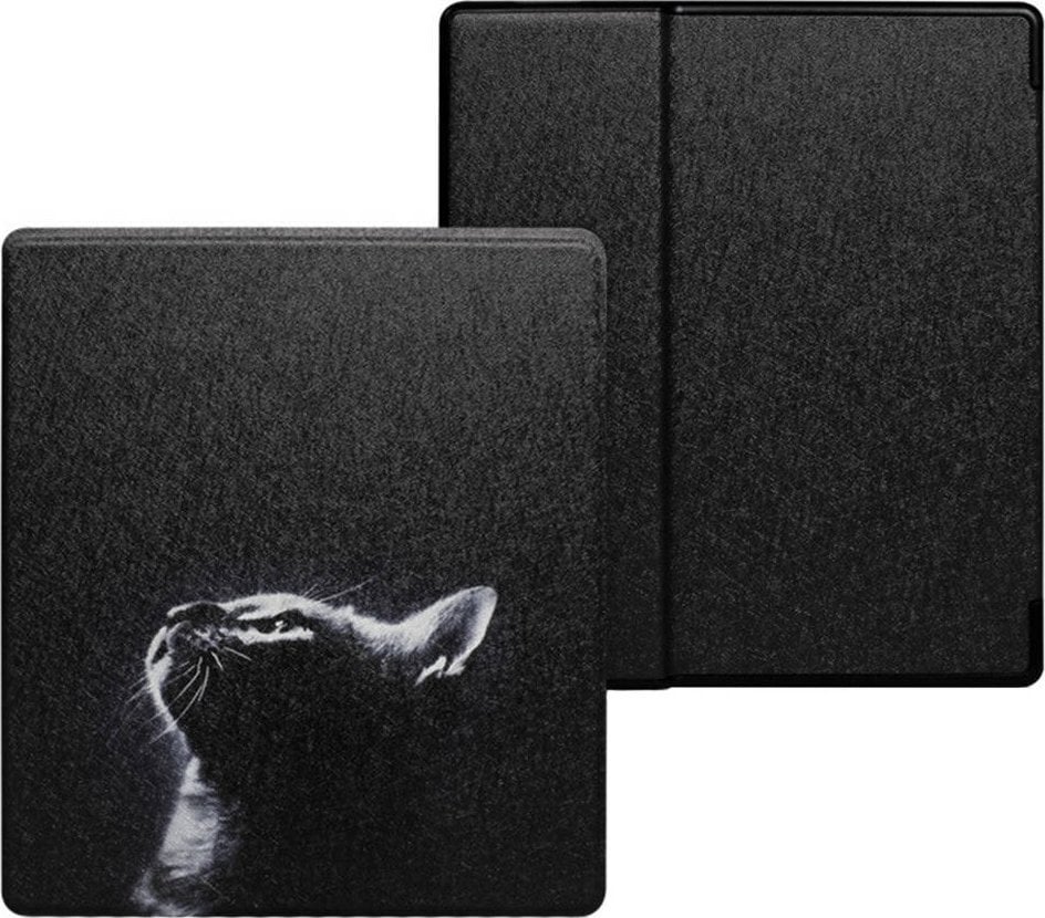 Strado Graphic Case Husă inteligentă pentru Kindle Oasis 2019 (Moon Cat)