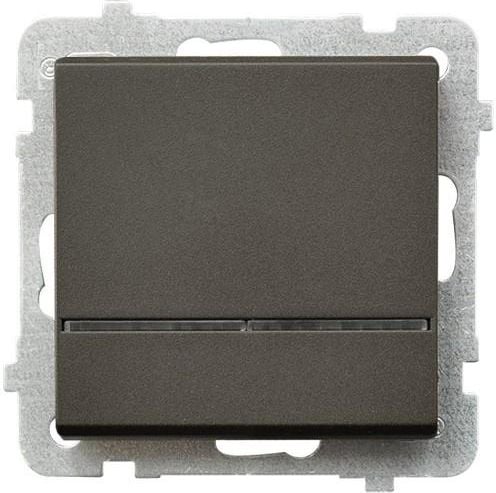 Pol unic Sonata 16AX IP20 backlit ciocolata metalice (LP-1 RS / M / 40)