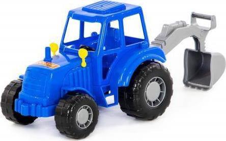 Polesie Polesie 84873 Tractor-excavator Maistru albastru in plasa