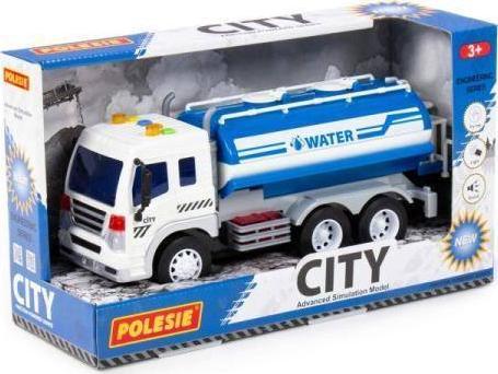 Polesie Polesie 89755 Car rezervor de apă „City”, albastru, lumină, sunet în cutie