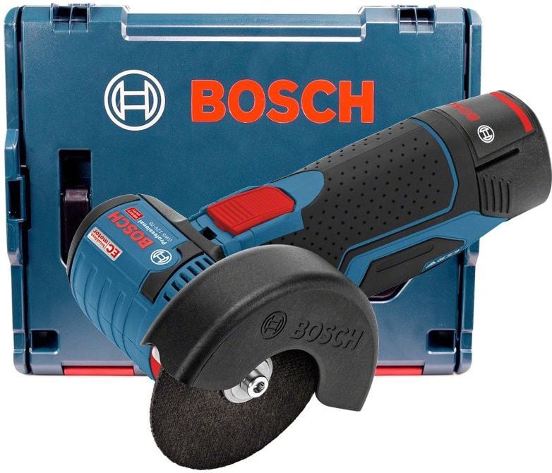 Polizor unghiular pe acumulator Bosch Professional GWS 12V-76, 12 V, 19.500 RPM, 2 acumulatori, incarcator rapid, aparatoare