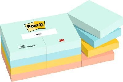 Post-It 3M Post-it® Sticky Notes, BEACHSIDE, 38x51mm, 12x100 cards.