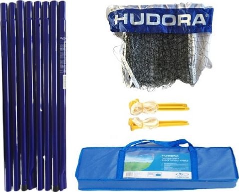 Posturi Hudora + plasă pentru volei și badminton (76535)