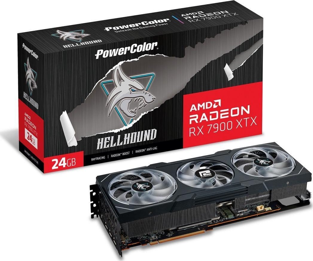 Power Color Radeon RX 7900 XTX Hellhound 24GB GDDR6 placă grafică (RX 7900 XTX 24G-L/OC)