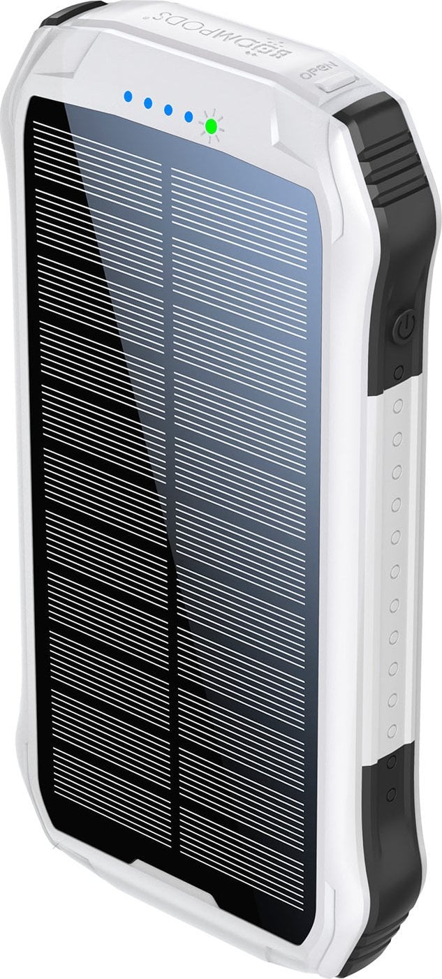 Powerbank Boompods Boompods Neutron Solar Powerbank 10.000mAh white