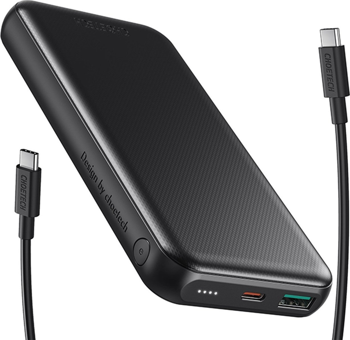 Powerbank Choetech Choetech Powerbank 10000mAh 18W QC PD USB / USB C negru