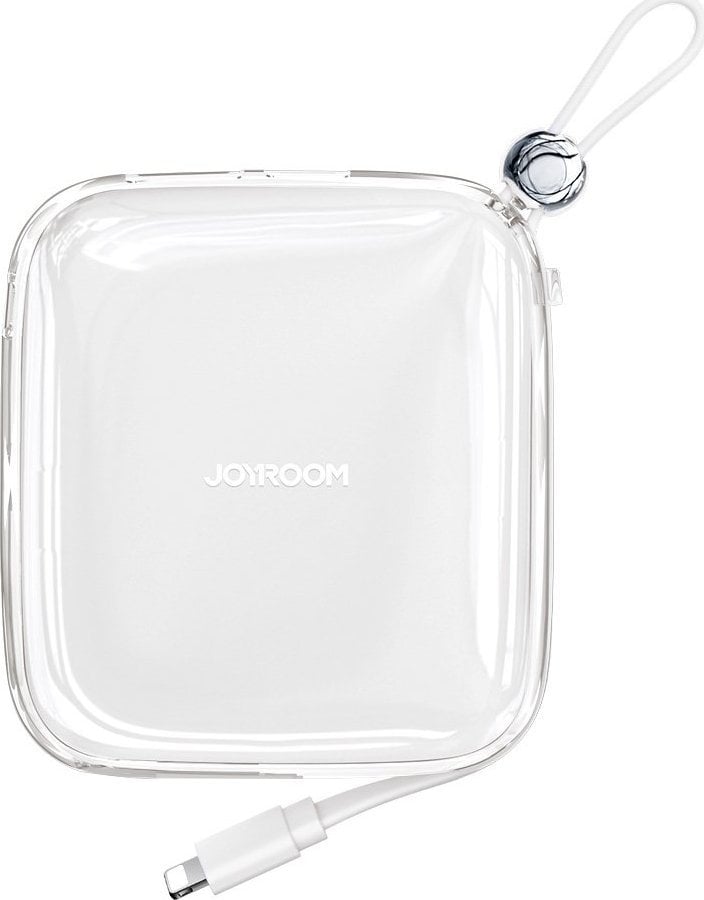 Powerbank Joyroom Joyroom Powerbank 10000mAh Seria Jelly 22,5W cu cablu Lightning încorporat alb (JR-L003)