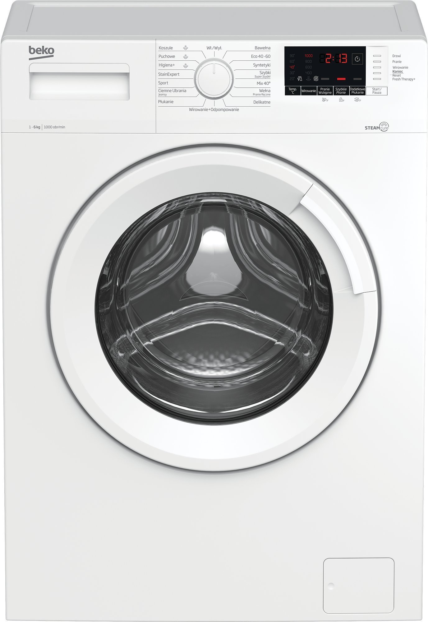 Masini de spalat rufe - Mașină de spălat rufe Beko WUE6512WWE SLIM,6 kg,
Cu functie de abur,
alb