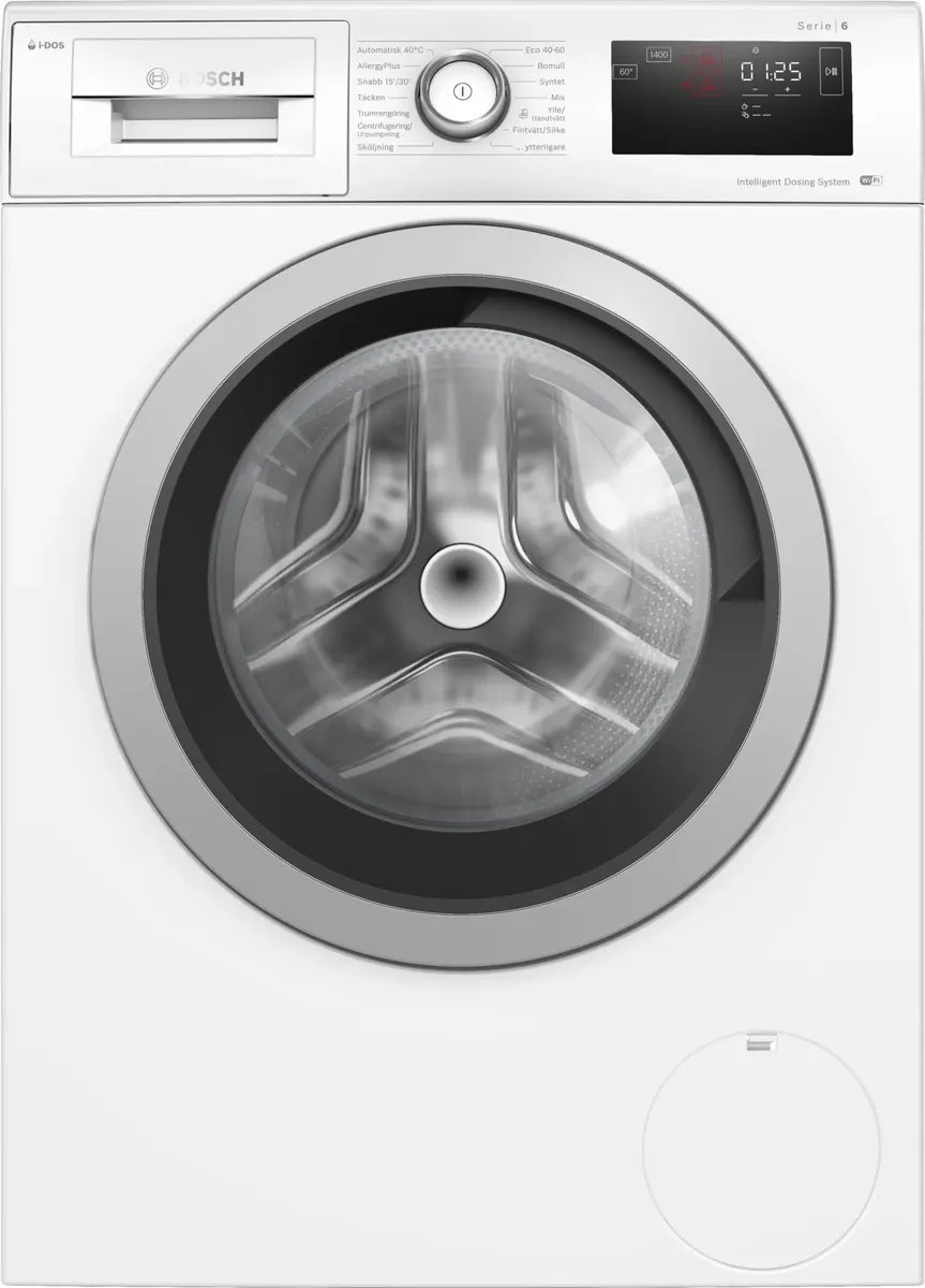 Masini de spalat rufe - Pralka Bosch Bosch Washing Machine WAU28PB0SN Energy efficiency class A, Front loading, Washing capacity 9 kg, 1400 RPM, Depth 59 cm, Width 60 cm, Display, LED, Dosage assistant, Wi-Fi, White