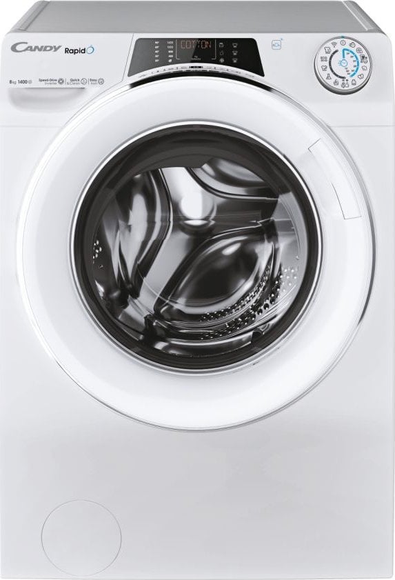 Pralka Candy Candy Washing Machine RO 1486DWMCT/1-S Energy efficiency class A, Front loading, Washing capacity 8 kg, 1400 RPM, Depth 53 cm, Width 60 cm, Display, TFT, Steam function, Wi-Fi, White