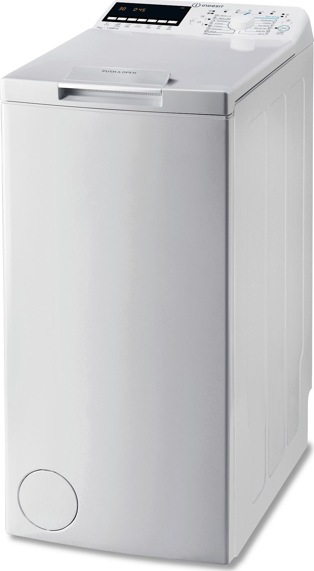 Masini de spalat rufe - Mașină de spălat Indesit BTW B7220P EU/N,alb,
7 kg,Fara functie de abur