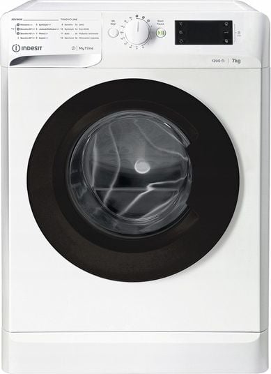 Masini de spalat rufe - Mașină de spălat rufe Indesit MTWE 71252 WK PL,
alb,
7 kg,
Fara functie de abur