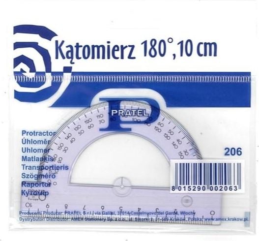 Pratel Protractor 10cm 180 grade