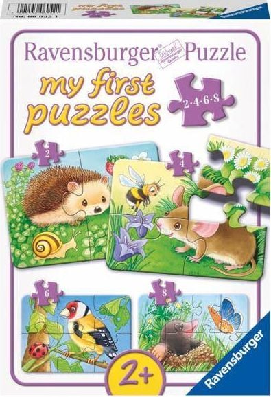 Primul meu Puzzle Ravensburger - Animale din padure 2/4/6/8 piese